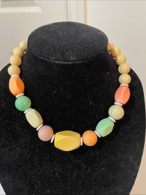Multicolor pastel necklace jewelry